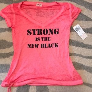 Pink Lotus workout tee